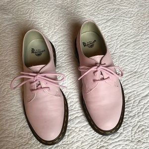 Pink Dr Martens -AirWair womens oxford lace up shoes